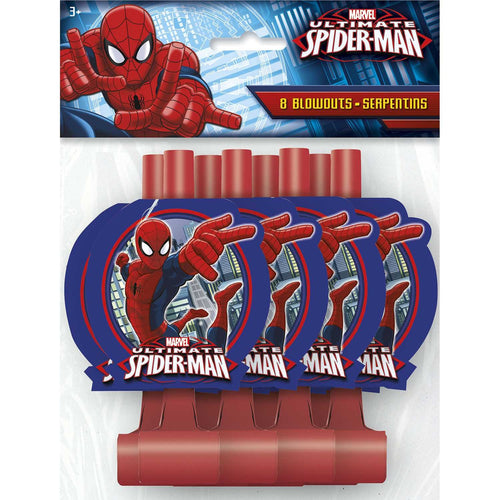 Spider-Man Party Blowouts [8 per Pack]