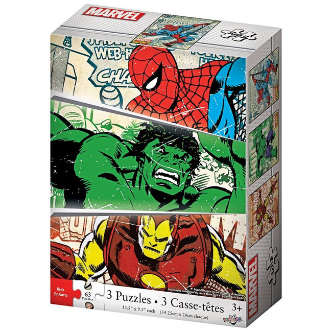 Marvel Comics 3 Puzzle Set