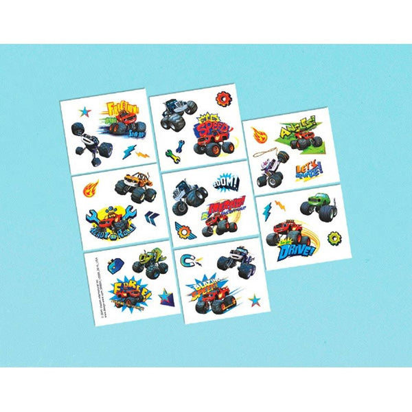 Blaze and the Monster Machines Tattoo Favors [16 in package] - ilovealma