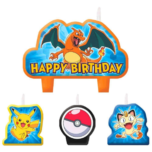 Pokemon Pikachu & Friends Birthday Candle Set