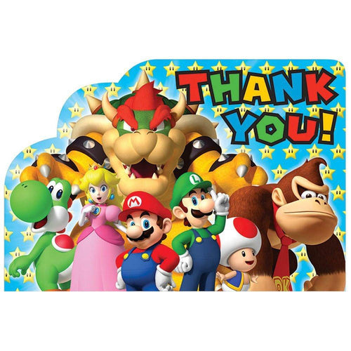 Super Mario Brothers Postcard Thank You Cards [8 in pack]