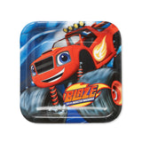 Blaze and the Monster Machines Square Plates [9 Inches - 8 Per Pack] - ilovealma