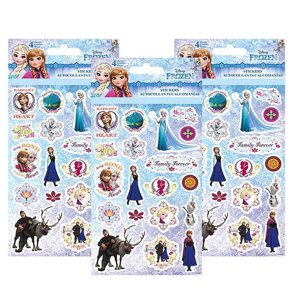 Disney Frozen Sticker Sheets [3 Packs of 4 Sheets Ea]