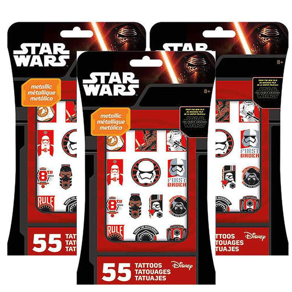 Star Wars Metallic Tattoos [3 Packs - 165 Tattoos Ea]