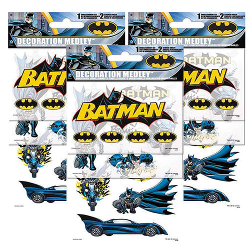 Batman Decoration Medley 3 Pack [Includes 6 Sticker Sheets and 3 Embellishment Sheets] - ilovealma