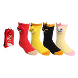 Angry Birds Ladies Travel Socks 'Softee' [4 styles in pack - 9-11 Sock Size and 6-10 Shoe Size] - ilovealma