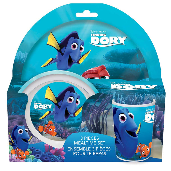 Finding Dory 3 Piece Melamine Dinnerware Set