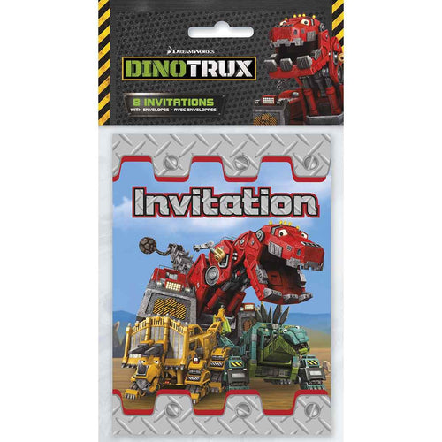 Dinotrux Party Invitations [8 per Pack]