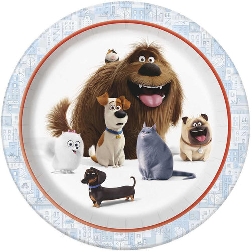 The Secret Life of Pets 9 Inch Dinner Plates [8 per Pack]