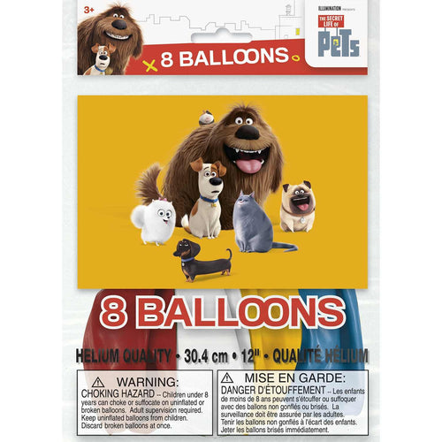 The Secret Life of Pets Latex Balloons [8 per Pack]