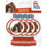 The Secret Life of Pets Party Blowouts [8 per Pack]