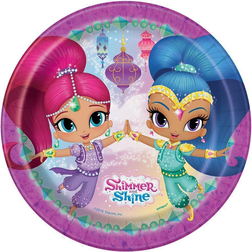 Shimmer and Shine 7 Inch Dessert Plates [8 per Pack]