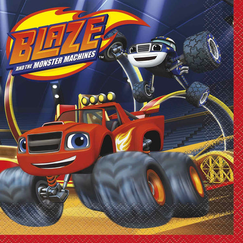 Blaze and the Monster Machines Luncheon Napkins [16 per Pack] - ilovealma