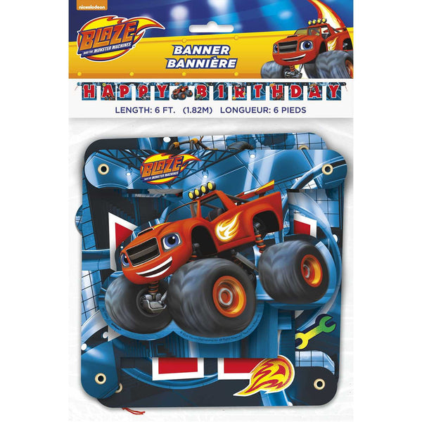 Blaze and the Monster Machines Jointed Birthday Banner - ilovealma