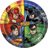 Justice League 9 Inch Dinner Plates [8 per Pack]