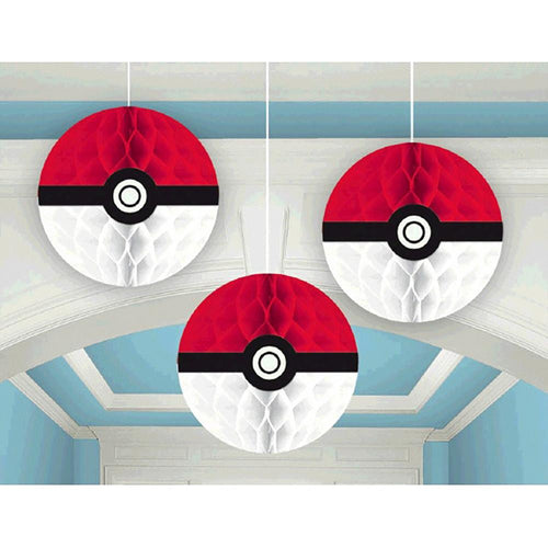 Pikachu & Friends Honeycomb Decorations