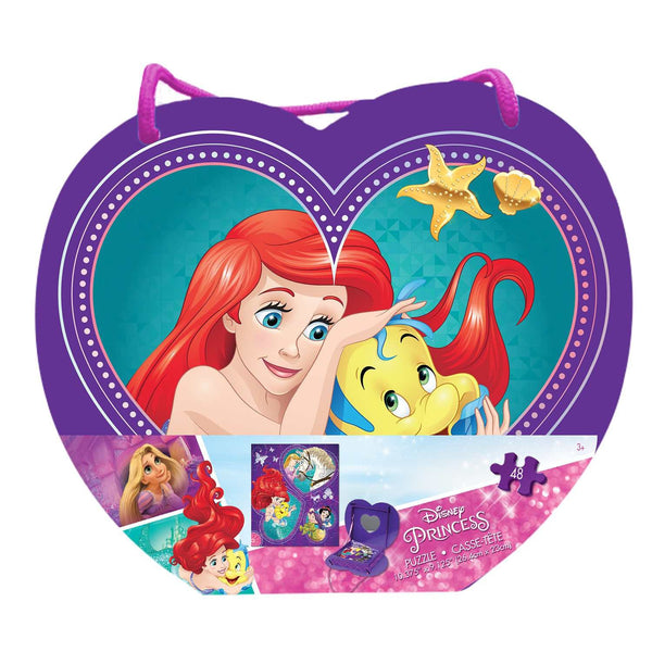 Disney Princess 48-Piece Puzzle in Heart-Shaped Box