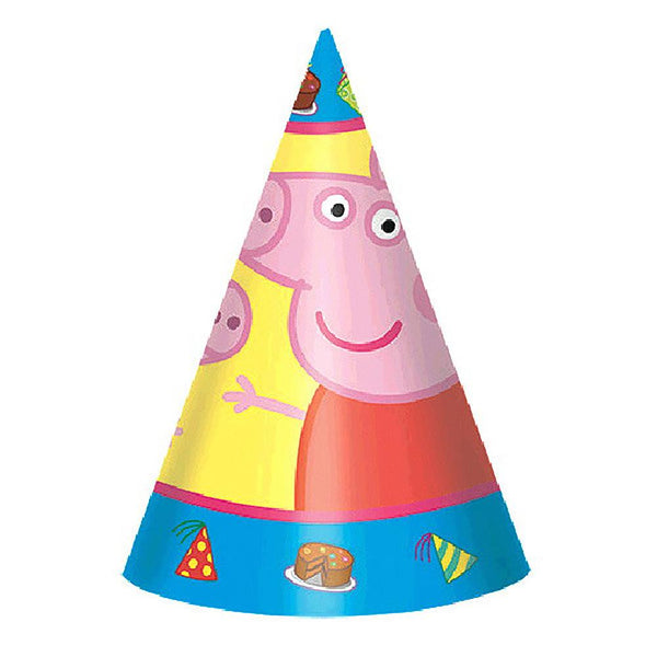 Peppa Pig Paper Cone Hats