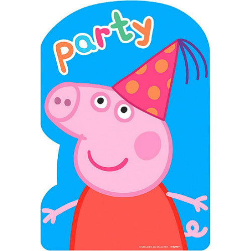 Peppa Pig Postcard Invitations [8 in Package]