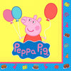 Peppa Pig Beverage Napkins [16 Per Packge]