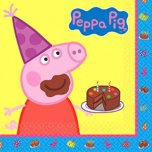 Peppa Pig Luncheon Napkins [16 in Package]