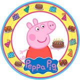 Peppa Pig 9 Inch Round Plates [8 in a Package]