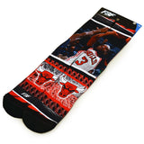 NBA Chicago Bulls Crew Socks 1 Pair - Dwyane Wade #3 (Large)