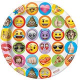 Emoji Celebration 9 Inch Dinner Plates [8 per Pack]