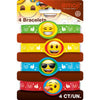 Emoji Stretchy Bracelets [4 per Pack]