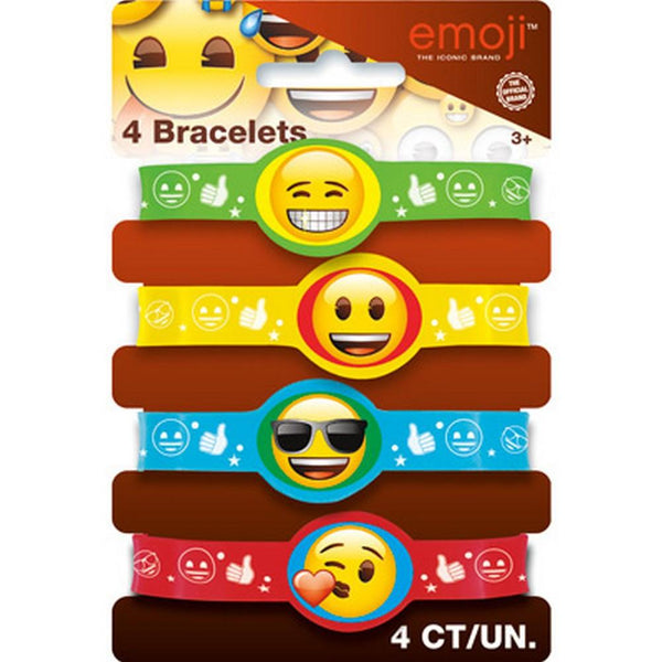Emoji Stretchy Bracelets [4 per Pack]