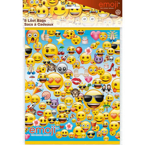 Emoji Party Loot Bags [8 per Pack]