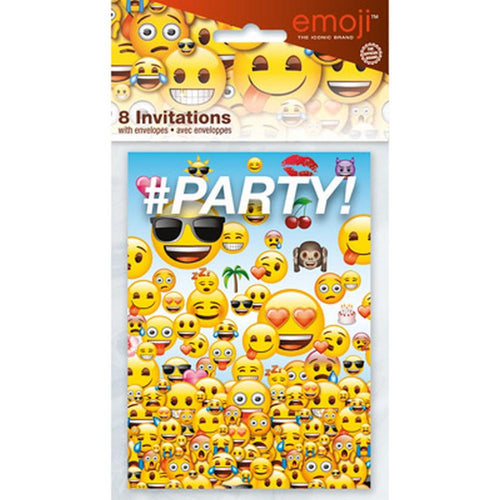 Emoji Party Invitations [8 per Pack]
