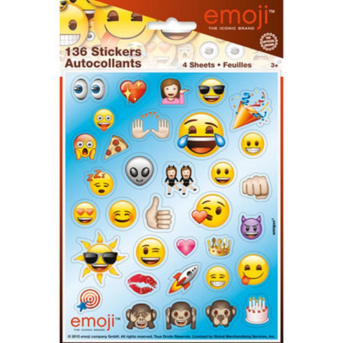 Emoji Sticker Sheets [4 per Pack]