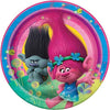 Trolls 9 Inch Dinner Plates [8 per Pack]