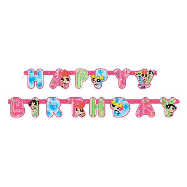 Powerpuff Girls Jointed Birthday Banner