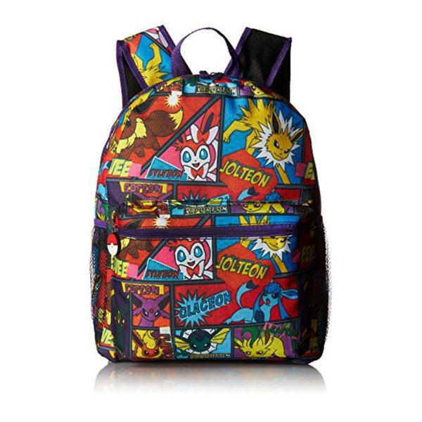 Pokemon Canvas Backpack - School Bag - All Over Print - Jolteon