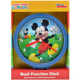 Mickey Mouse Clubhouse Dual-Function Clock with Tabletop or Wall Hanging Feature