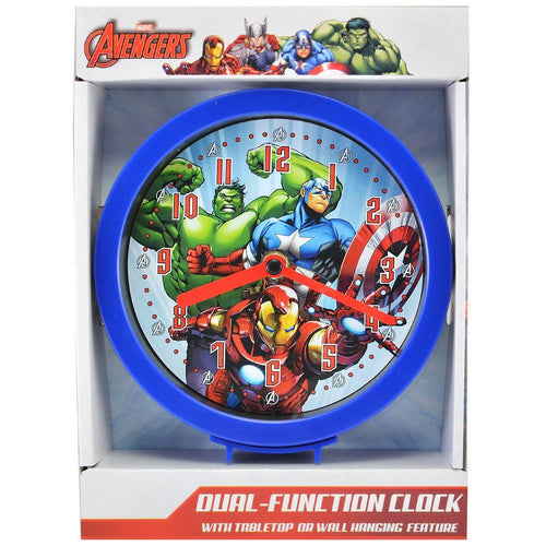 Avengers  Dual-Function Clock with Tabletop or Wall Hanging Feature - ilovealma