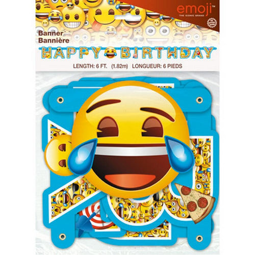 Emoji Jointed Birthday Banner