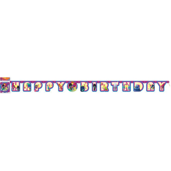 Trolls Jointed Birthday Banner