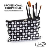 Makeup Brushes by HanZá - 10 PIECE Professional Oval Makeup Brush Sets For Powder, Blush, Foundation, Concealer, Eyeliner, Eye Shadow, Etc. Easily Blends and Contours Cosmetics