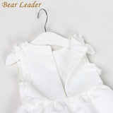 Bear Leader Girls Dress 2017 New Summer Style Baby Girls Dresses Sleeveless Lace Cartoon Cat Printing for Princess Dress 3-8year - ilovealma