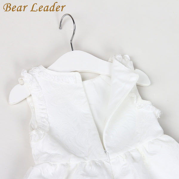 Bear Leader Girls Dress 2017 New Summer Style Baby Girls Dresses Sleeveless Lace Cartoon Cat Printing for Princess Dress 3-8year - ilovealma