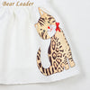 Bear Leader Girls Dress 2017 New Summer Style Baby Girls Dresses Sleeveless Lace Cartoon Cat Printing for Princess Dress 3-8year - ilovealma