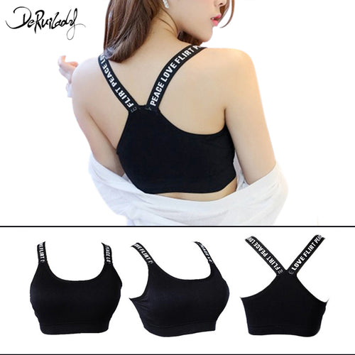 DeRuiLaDy Fashion Sexy Bra Comfortable Breathable Straps Padded Bra Shockproof Women Lingerie Exquisite One Piece Seamless Bras