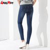 Denim Elastoc Pencil Waist Jeans
