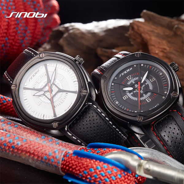 SINOBI Spiderman Inspired Luxury Leather Geneva Watch