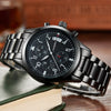 SINOBI Geneva Pilot Mens Chronograph Waterproof Watch