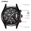 SINOBI Geneva Pilot Mens Chronograph Waterproof Watch