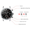 SINOBI James Bond Inspired Design Sports Chronograph Geneva Quartz